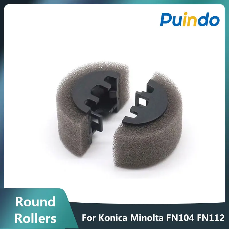 Genuine 122H48251 Exit Roller (A) - Set of 2 - 1/2 Round Rollers For Konica Minolta FN104 FN112 FN113 FN115 FN122 FN4 FN6 FN7