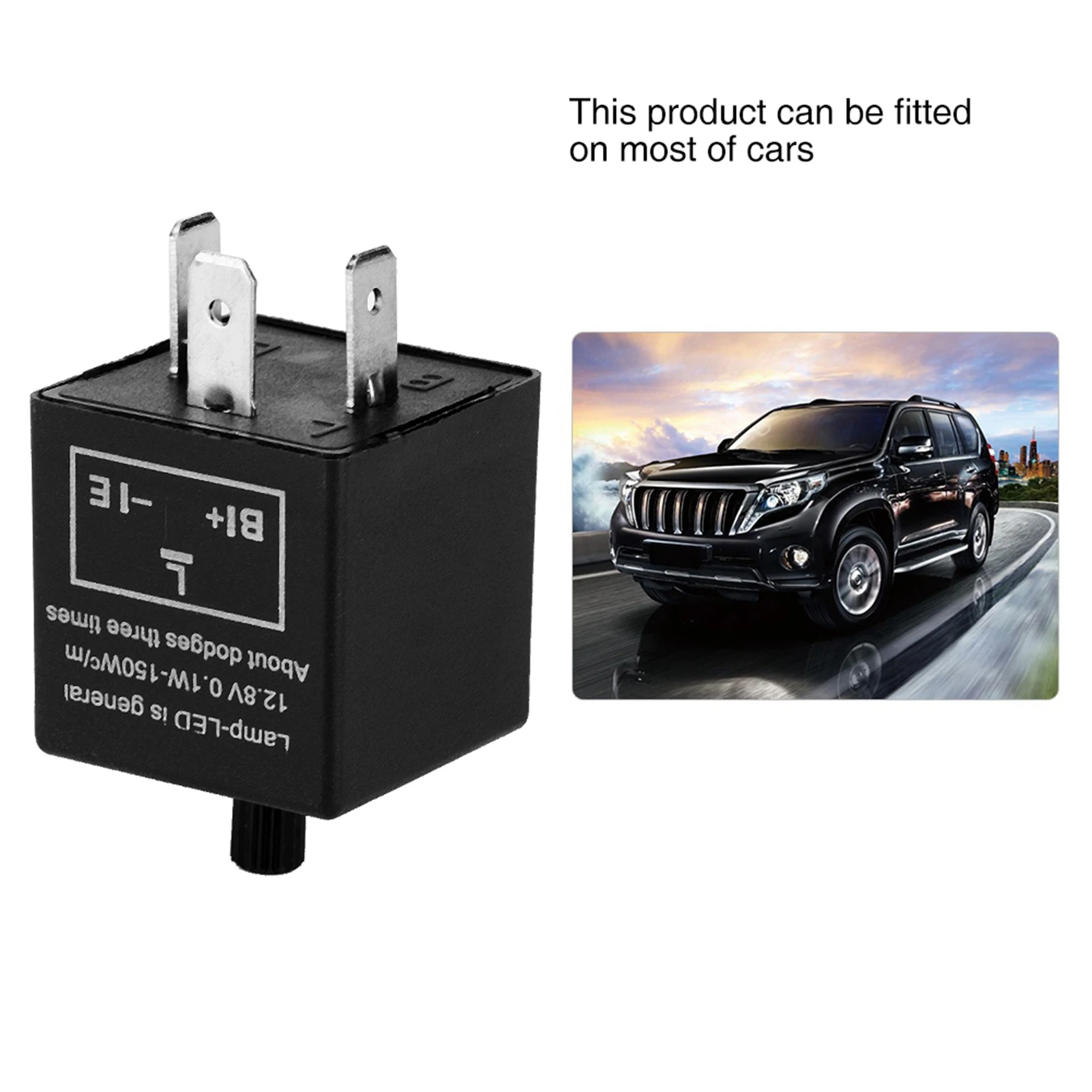 LED Light Relay Indicator 12V 3 Pin Adjustable LED Light Flasher Blinker Relay Fix For Turn Indicator