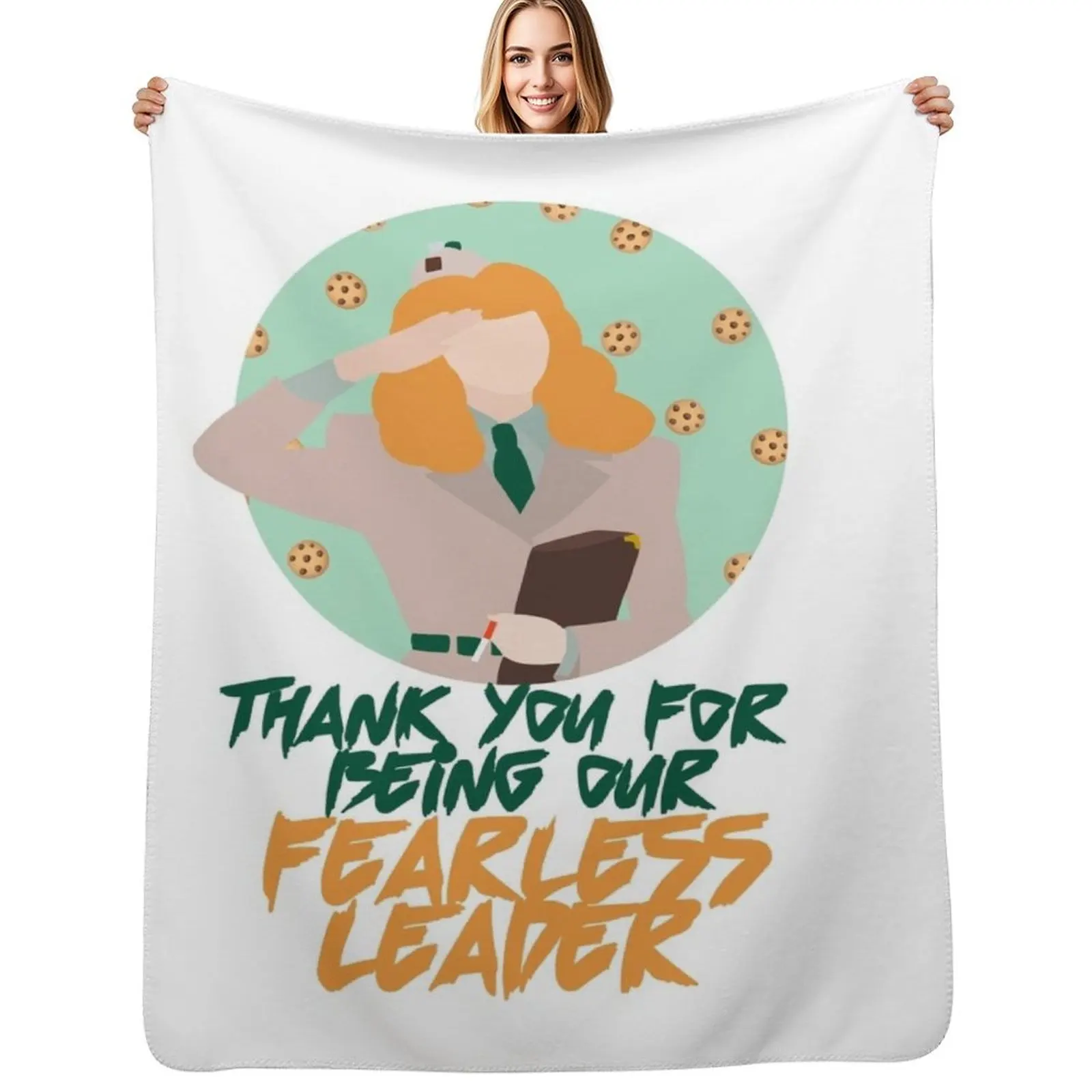 Couverture douce pour climatiseur, modèle Fearless Leader, pour le bureau et la maison