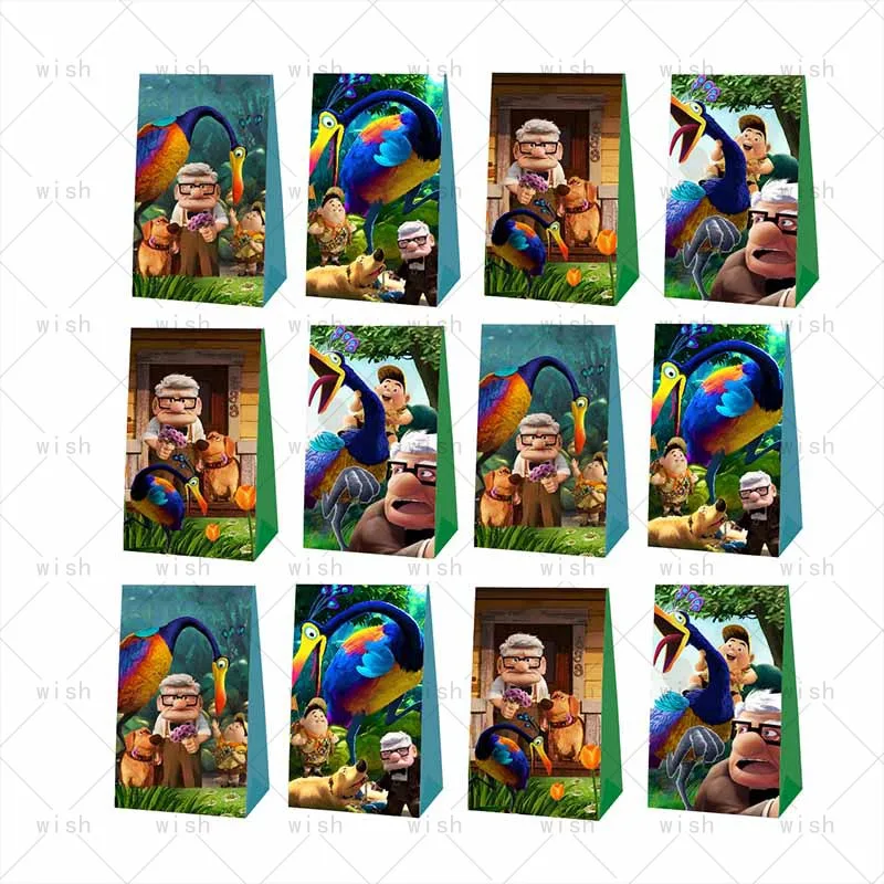 

Disney Up Paper Gift Bag Russel Boy Birthday Party Supplies Cookies Candy Snack Bag Baby Shower Wed Decor