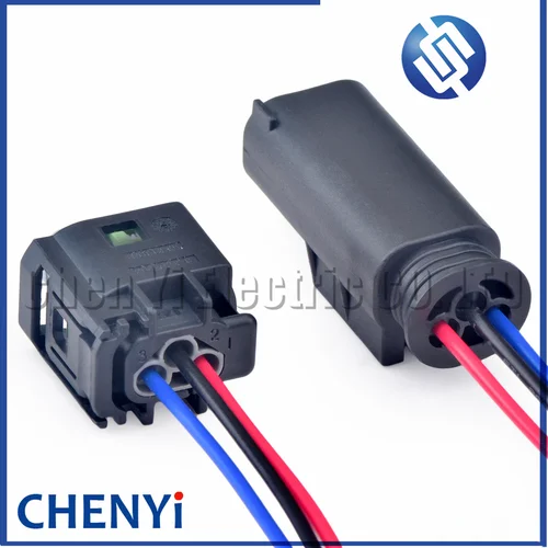 Imagen 2 del producto Conector de sensor de estacionamiento PDC automático de 3 pines 2- 967642 -1 1J0 972 483 A 8E 0971934   Conector impermeable para coche Cable enchufe de mazo de cables