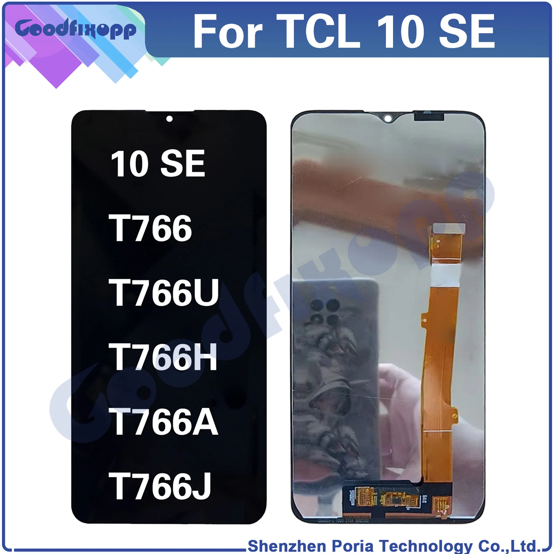 

For TCL 10 SE T766 T766U T766H T766A T766J 10SE LCD Display Touch Screen Digitizer Assembly Repair Parts Replacement