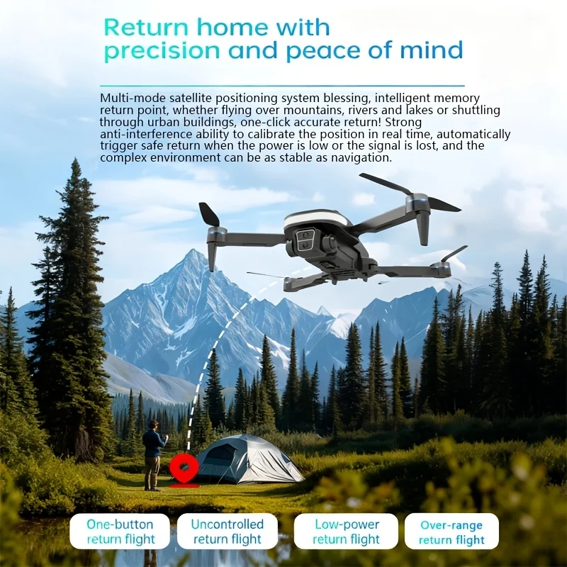 U6 Drone with Brushless Motor, Long Battery Life, Smart Obstacle Avoidance & Screen Remote. Features Real-Time Transmission, Dual-Camera, Gesture Control & 1-Key Return. Perfect for Outdoor Aerial Video, Beginners & Holiday Surprise Gifts. view 6