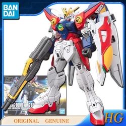 Bandai Original Genuine HG XXXG-00W0 WING GUNDAM ZERO Anime Figures Toys for Boys Girls Kids Gift Collectible Model Ornaments
