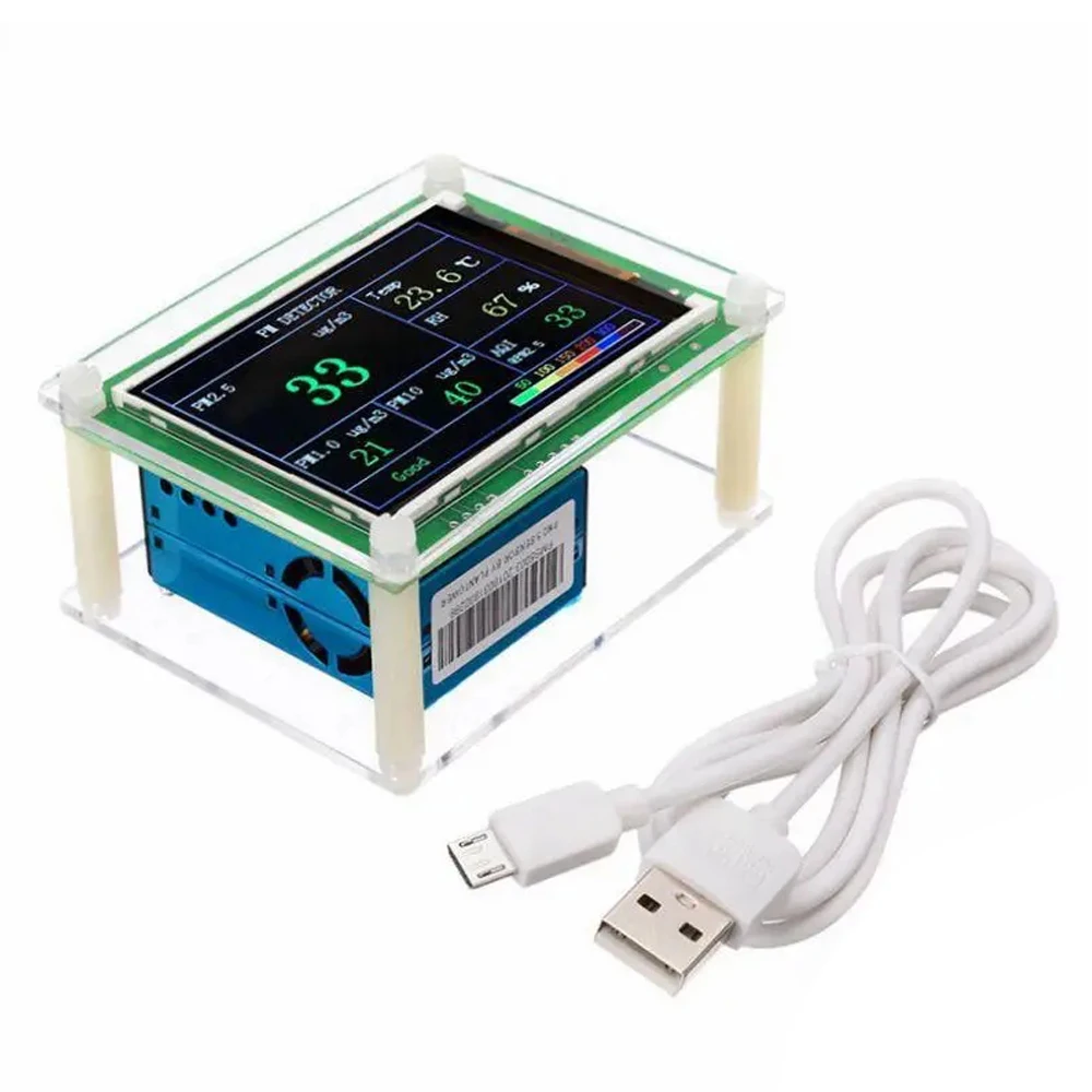 [NEWA76K!】 PM1.0 PM2.5 PM10 Detector Module Air Quality Dust Sensor Tester Detector Support Export Data Monitoring