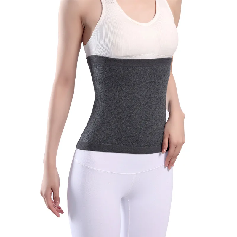 Women Cashmere Wool Waist Support Thin Slim Warm Waist Warmer High Elastic Velvet Abdominal Belt Autumn Winter