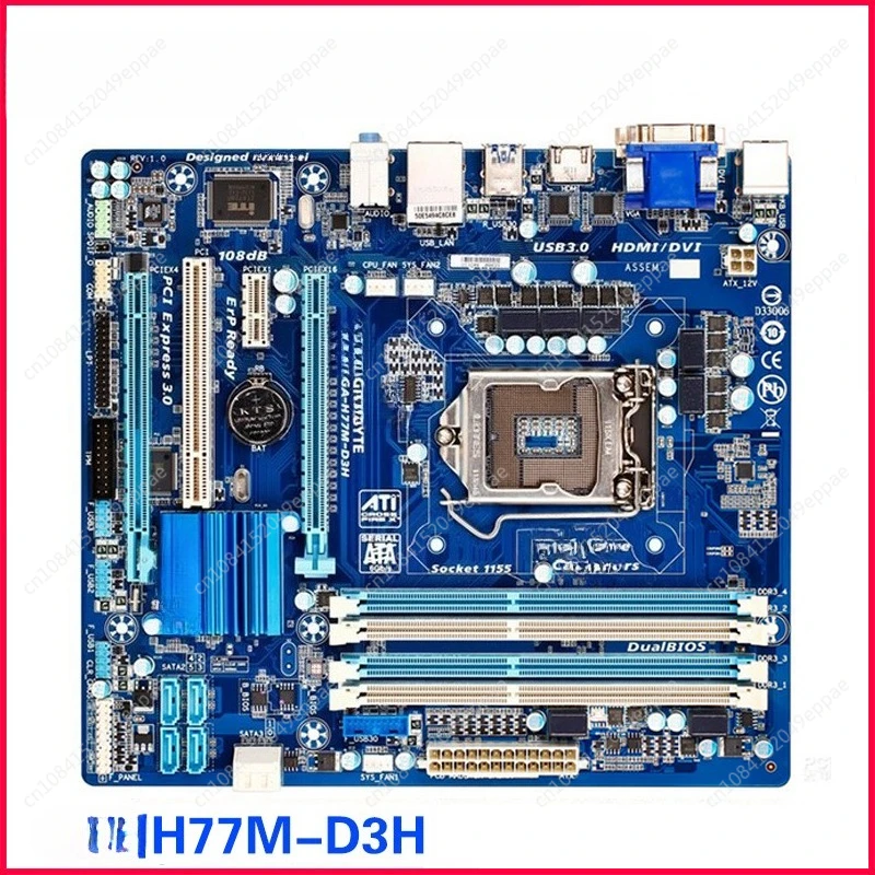 

Gigabyte GA-H77M-D3H 100% оригинальная материнская плата LGA 1155 DDR3 USB3.0 32G настольная материнская плата SATA3 H77M-D3H для Intel H77 H77M D3H
