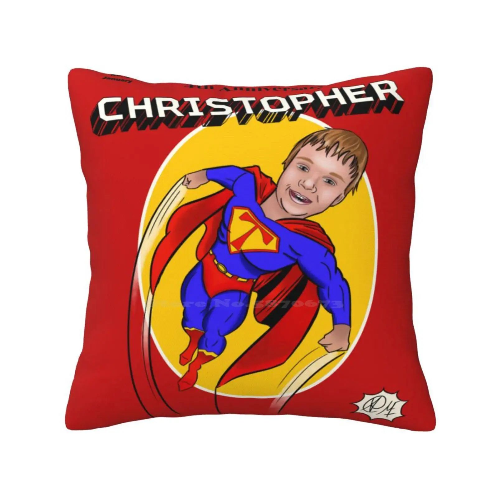 

Christopher Pillows Case Bedroom Home Decoration Superhero Comicbook