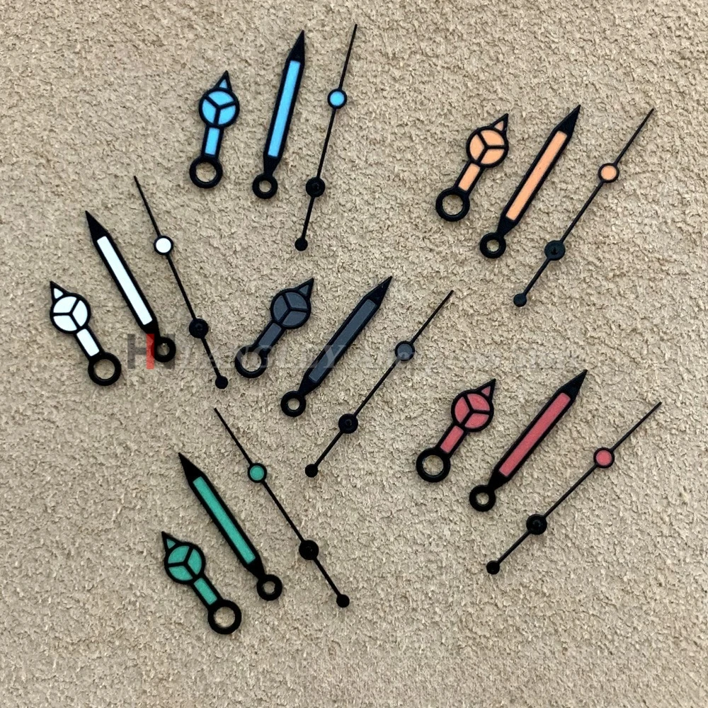 Watch Hands Blue Gr… - image