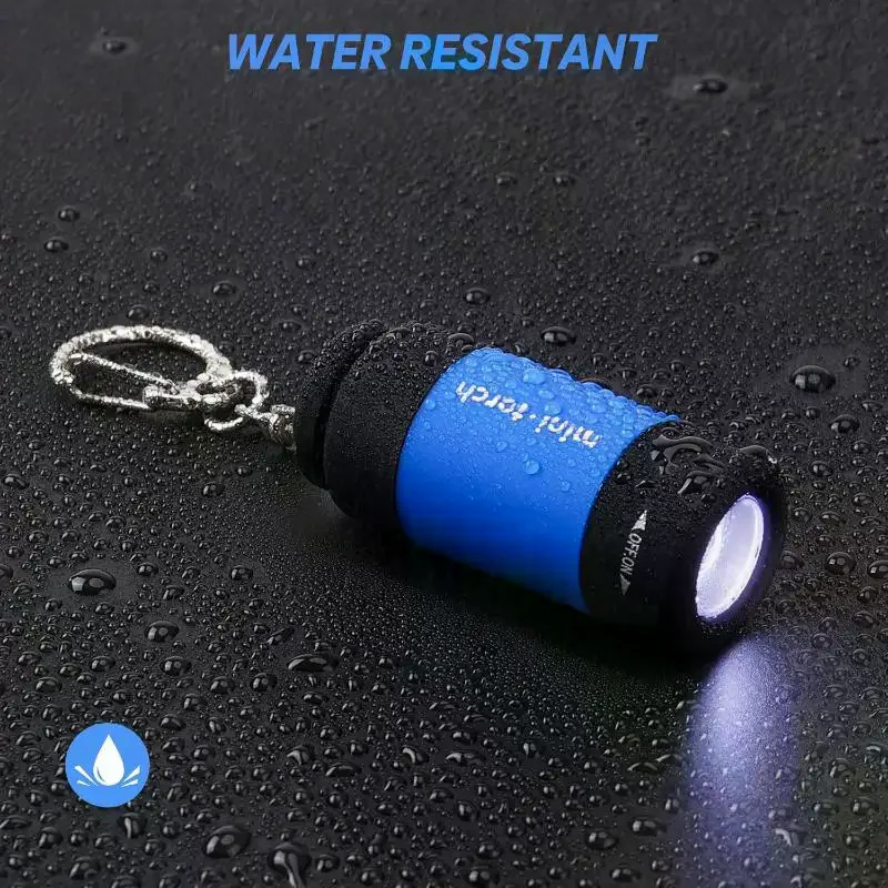 1/2/3/4Pcs Mini Keychain Lamp Pocket USB Rechargeable LED Strong Light Flashlight Waterproof Outdoor Hiking Camping