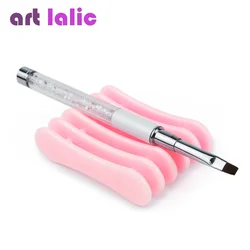 5Pcs Nail Art Brush Pen Holder Stand Rose Pink Tray Multi-Color Options for Professional And Home Nail Salon Use