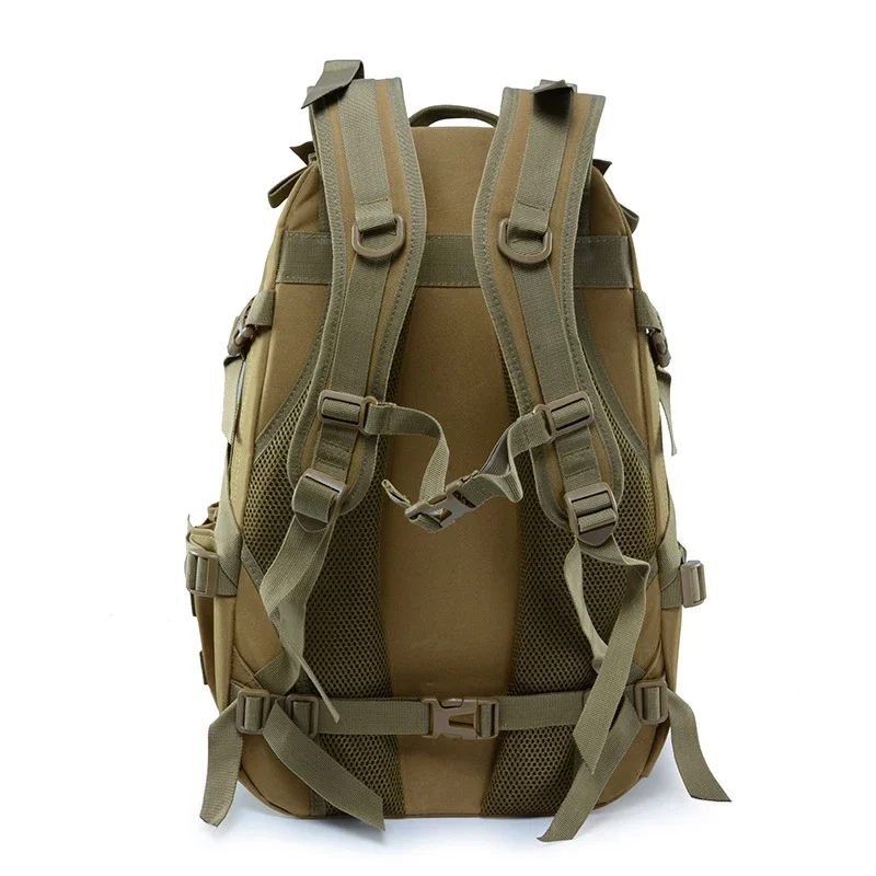 Mochila de camuflaje para viajes al aire libre, bolsa táctica de gran capacidad, impermeable, senderismo, escalada, 40L