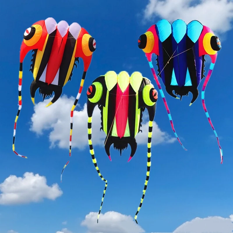 Trilobites kite for adults inflatable kite professional wind soft kite fabric ripstop nylon papagaio de vento praia gel blasters
