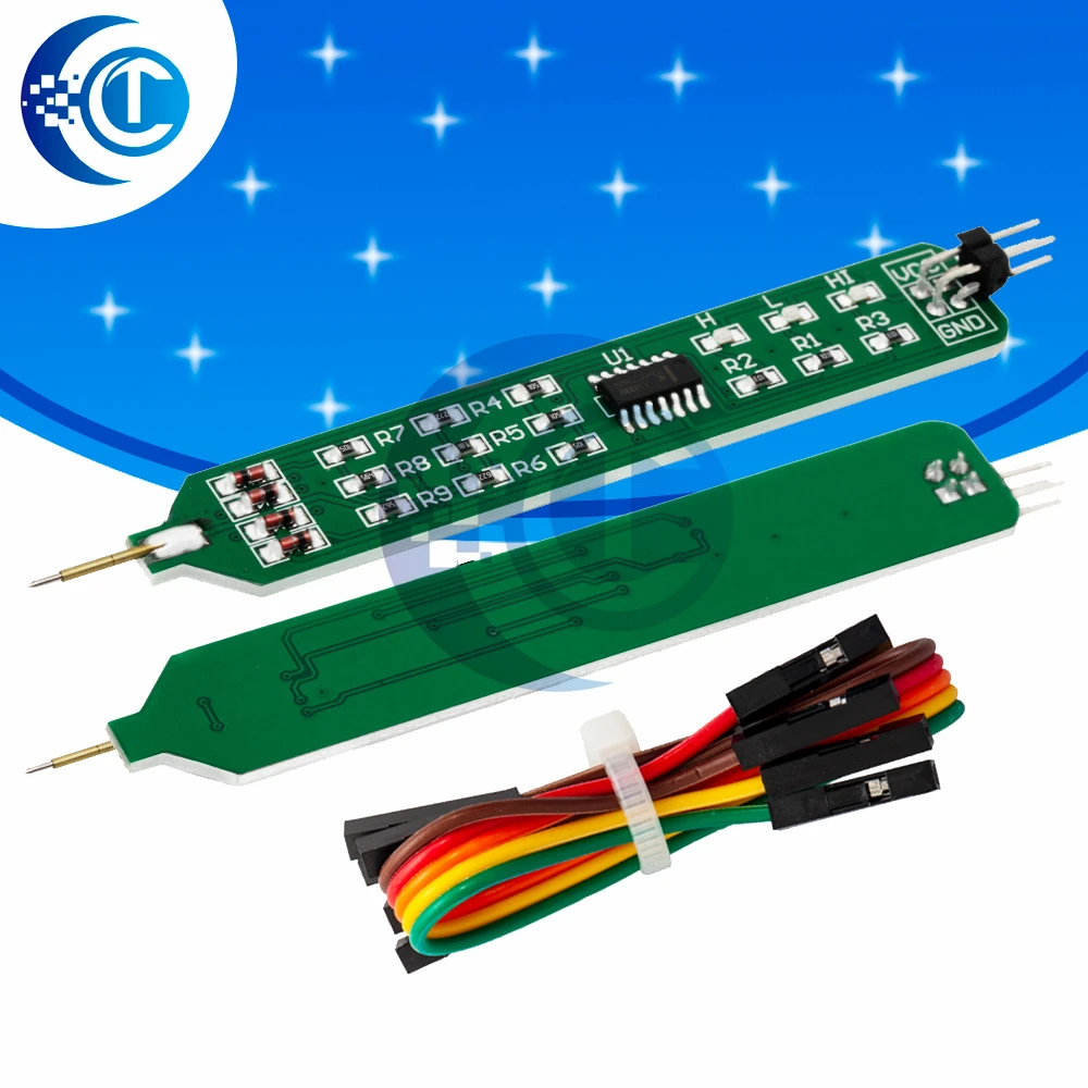 Dual-Voltage (5V/3.3V) Logic Tester Pen – Pulser Analyzer Detecting Probe with Line (Quick-Learning Board)