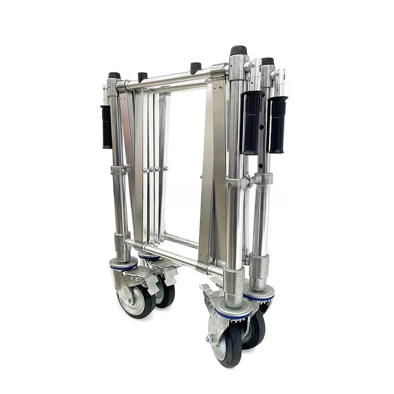2025 Hot Sale Aluminum Folding Coffin Church Casket Trolley Cart With Good Quality