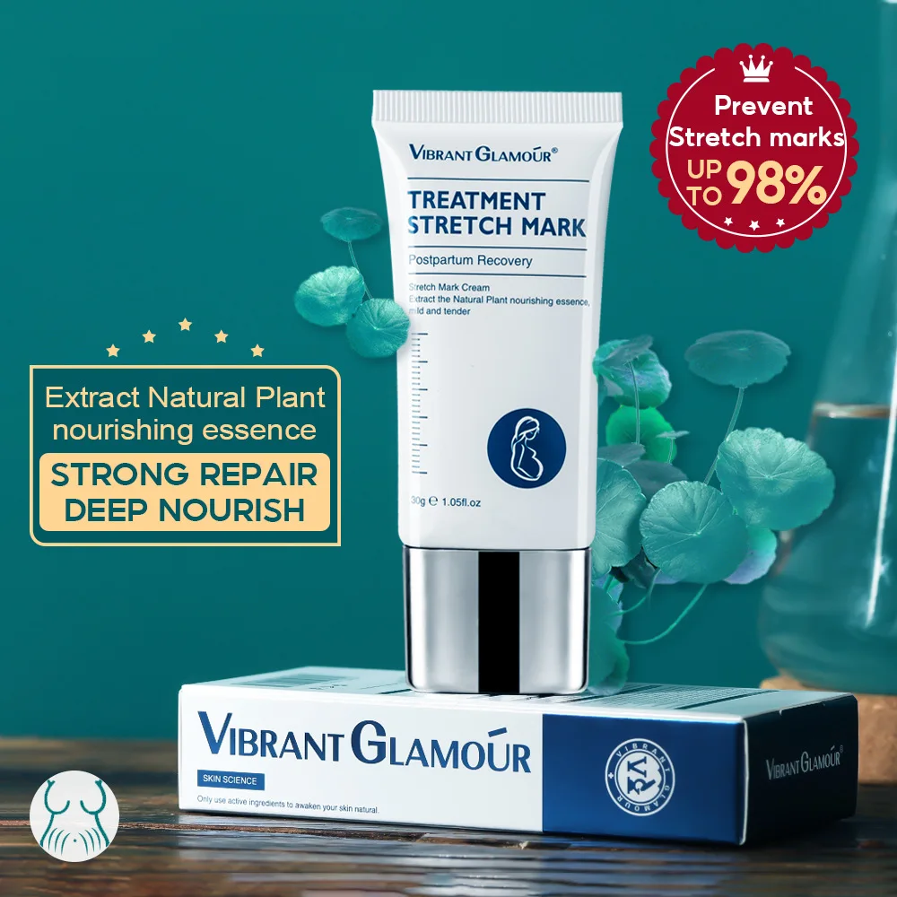 

VIBRANT GLAMOUR Post Pregnancy Cream – Fade Stretch Marks Tighten Skin Repair Growth Lines Cellulite Post Surgery Scar Care