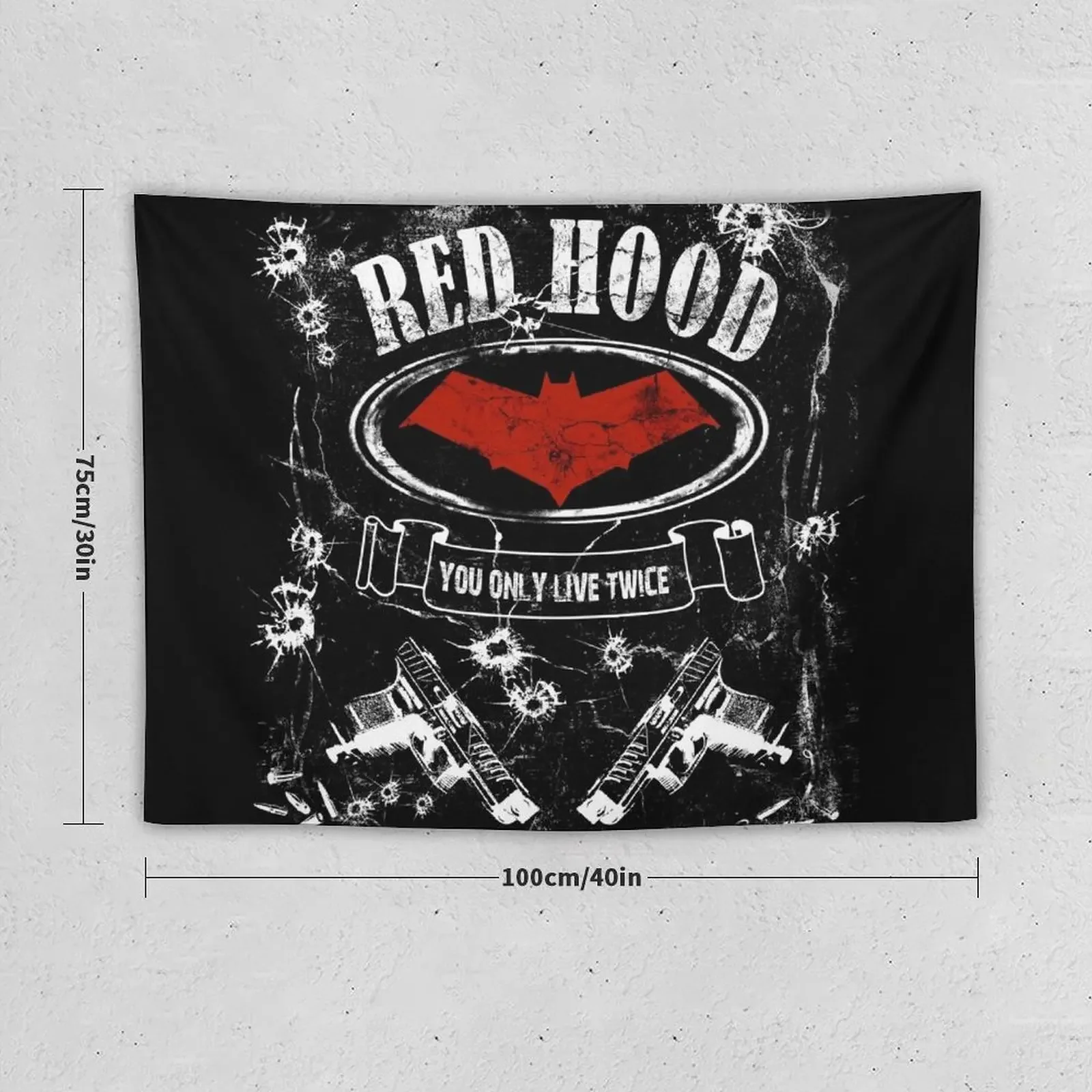 Red Hood - label whiskey style Tapestry Wall Art Aesthetic Room Decors Room Aesthetic On The Wall Tapestry