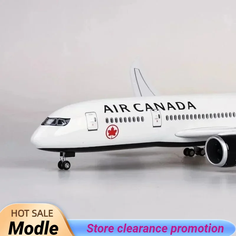 

Hot Sale 1/130 Scale 43cm Airplane 787 B787 Dreamliner Aircraft Canada Airlines Model W Light &Wheel Diecast Plastic Resin Plane