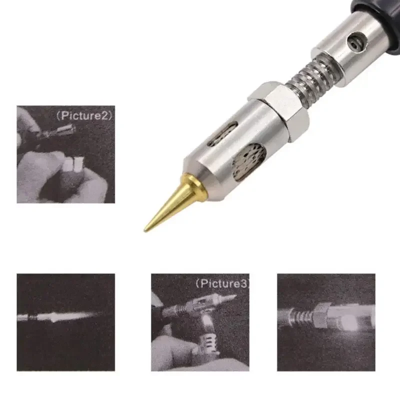 4 In 1 Portable Soldering Iron Kit Welding Pen Burner Blow Torch Gas Soldering Iron Universal 1300 Celsius Butane