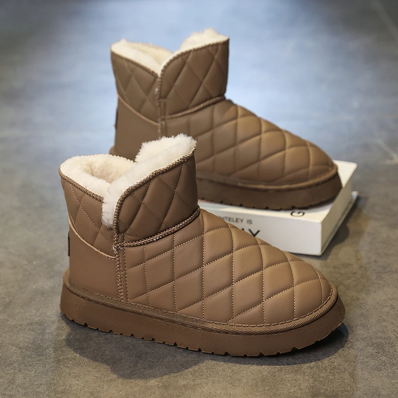 Men Shoes Online - Herfst- en wintersneeuwlaarzen, katoenen schoenen, fleecegevoerde