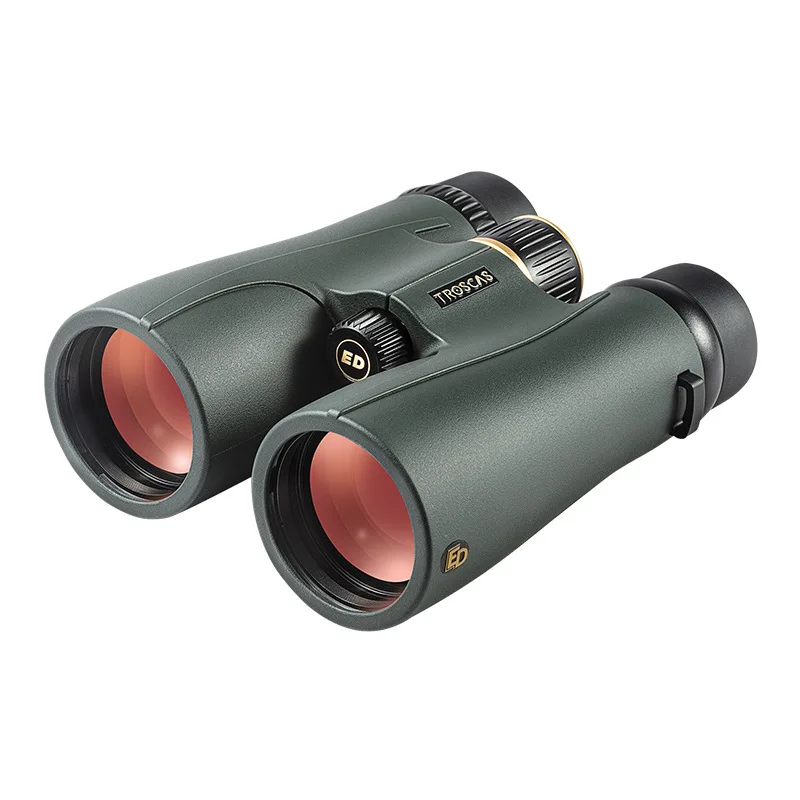 Troscas 10X50 12X50 HD ED SMC Coating Binocular 50mm Large Objective Lens BAK4 Phase Film Waterproof Telescope for Bird Watching
