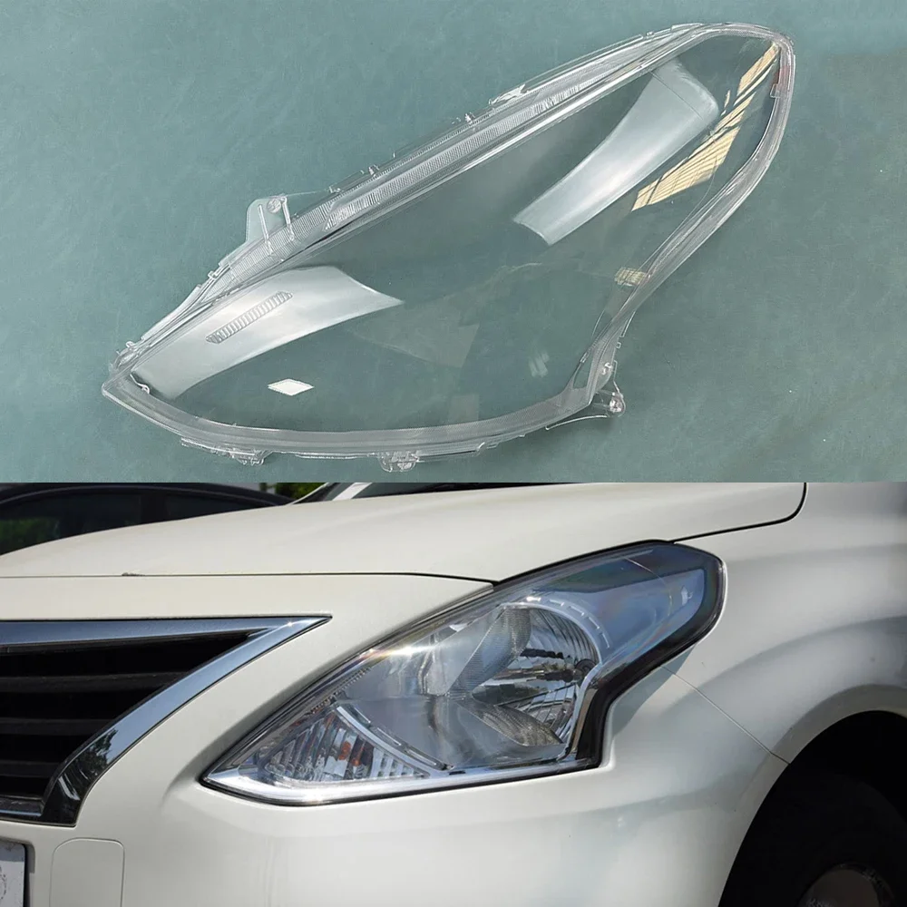 

Чехол для фары Nissan Sunny, чехол для фары, прозрачные линзы, оргстекло, замена оригинального абажура 2014 2015 2016