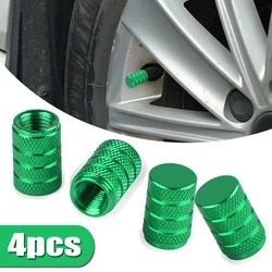 4 stuks Nieuwe Groene Aluminium Metalen Wiel Ventieldopjes Stofkap Voor AUDI BMW VW Mazda Ford Toyota Nissan hyundai Auto Styling