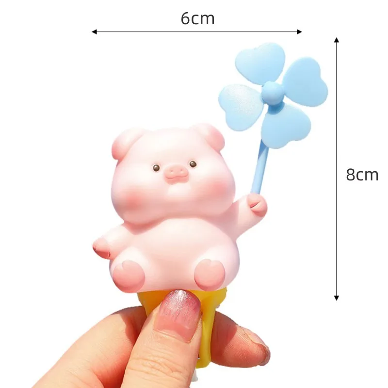 New Cartoon Animal Riding Rearview Mirror Windmill Decoration Bicycle Accessories for Electric Bicycles