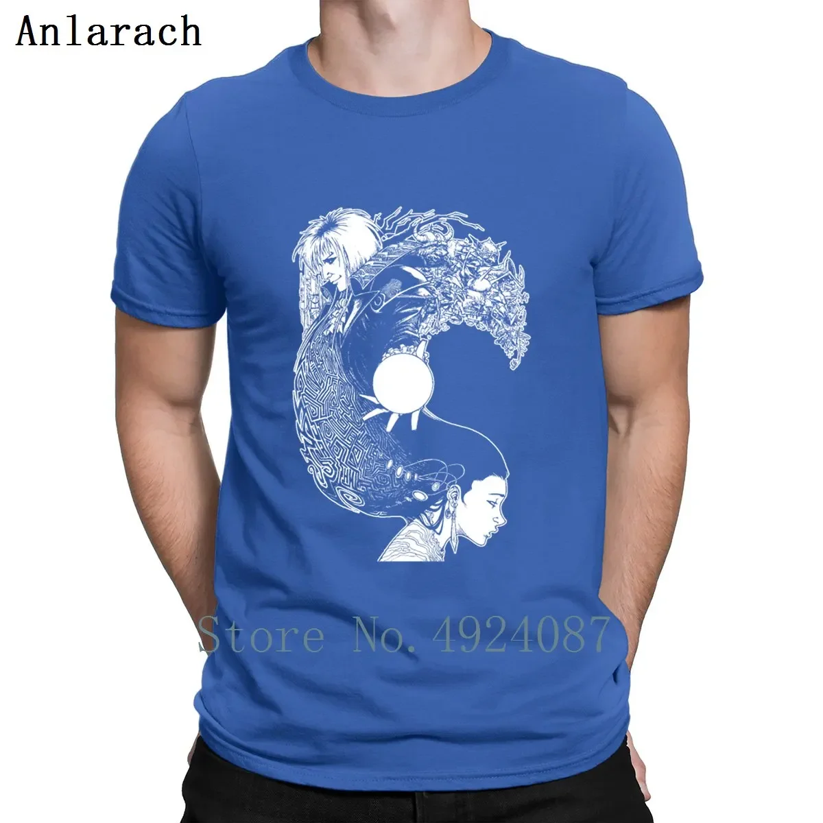 Jareth aus den Labyrinthen T-Shirt Frühling Herbst clevere verrückte Baumwolle Herren T-Shirt erstellen neue Stil Neuheit Herren Tops