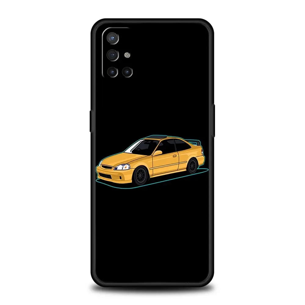 JDM نوع R سيفيك الرياضة حافظة هاتف السيارة ل OnePlus 12 11 10 9 8 7 7T Pro 12R 10R 9RT 9R 8T Nord N100 N200 N10 2T CE 2 5G غطاء #6