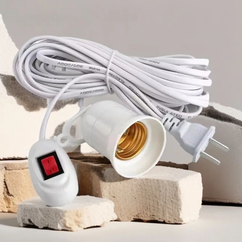 E27 hanging indoor plant lamp stand, garden lamp stand, with cable, European plug and American plug bulb combination