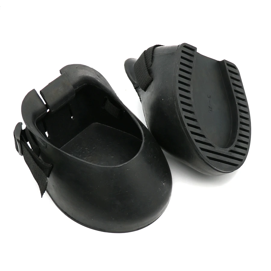 

2PCS Non-Slip Rubber Equestrian Horse Shoes Horseshoe Boots Hoofguards Repair Correcting Horse'S Hoof Performance Hoof