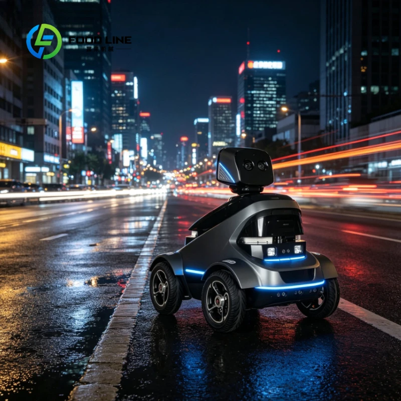 Customized AI Mobile Inspection Security Robot Night Vision HD Camera Autonomous Navigation For Warehouse Park Campus Factory