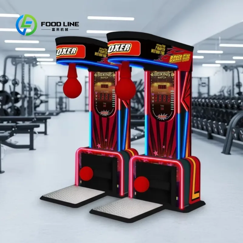 Customized Arcade Coin Operated Punching Boxing Machine Kick & Punch Force Test Game Machine for Amusement Park Use