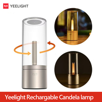 Yeelight Rechargeable Candle Light Candle Ambient Light LED Night Light Warm Light 1800K Stepless Rotary Dimming Type C Charging