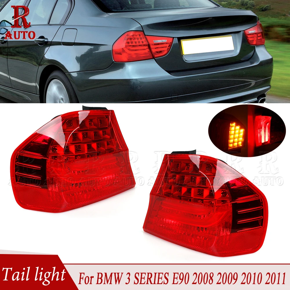 

R-AUTO Back Side taillights Stop Brake light Fog Rear Tail Light LED Light For BMW 3 SERIES E90 2008 2009 2010 2011 63217289426