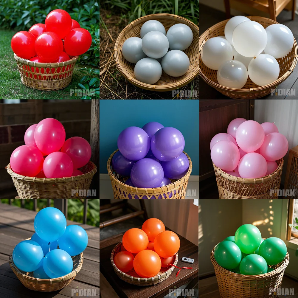 50/100 Buah 5/10/12 Inci Balon Lateks Warna Matte Kecil untuk Dekorasi Pesta Ulang Tahun Dekorasi Acara Upacara Wisuda Pernikahan