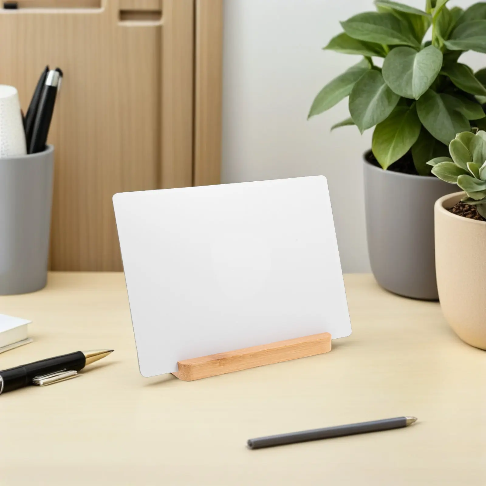 Sublimation Frame Blank 7 Inch Aluminum Surface Wood Base