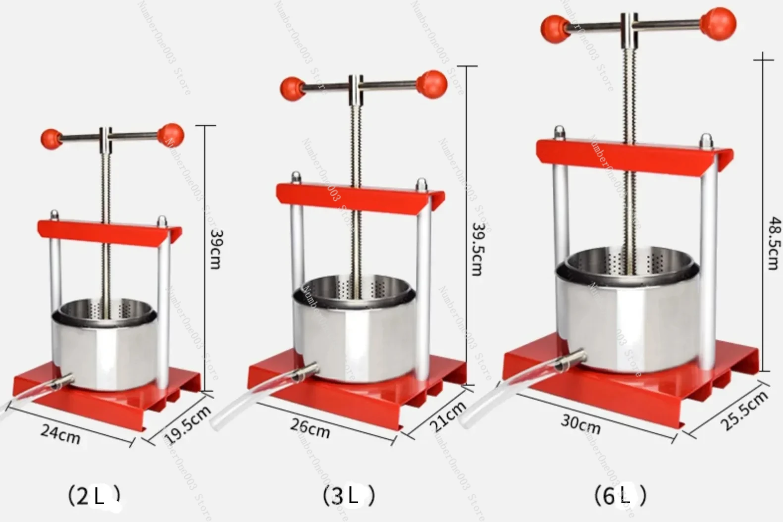 Household Small Stainless Steel Juice Press  Grape Press