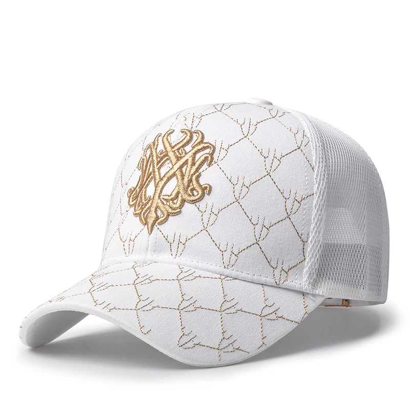 Hat female summer mesh breathable hat embroidery baseball cap fashion street is prevented bask in a sun hat