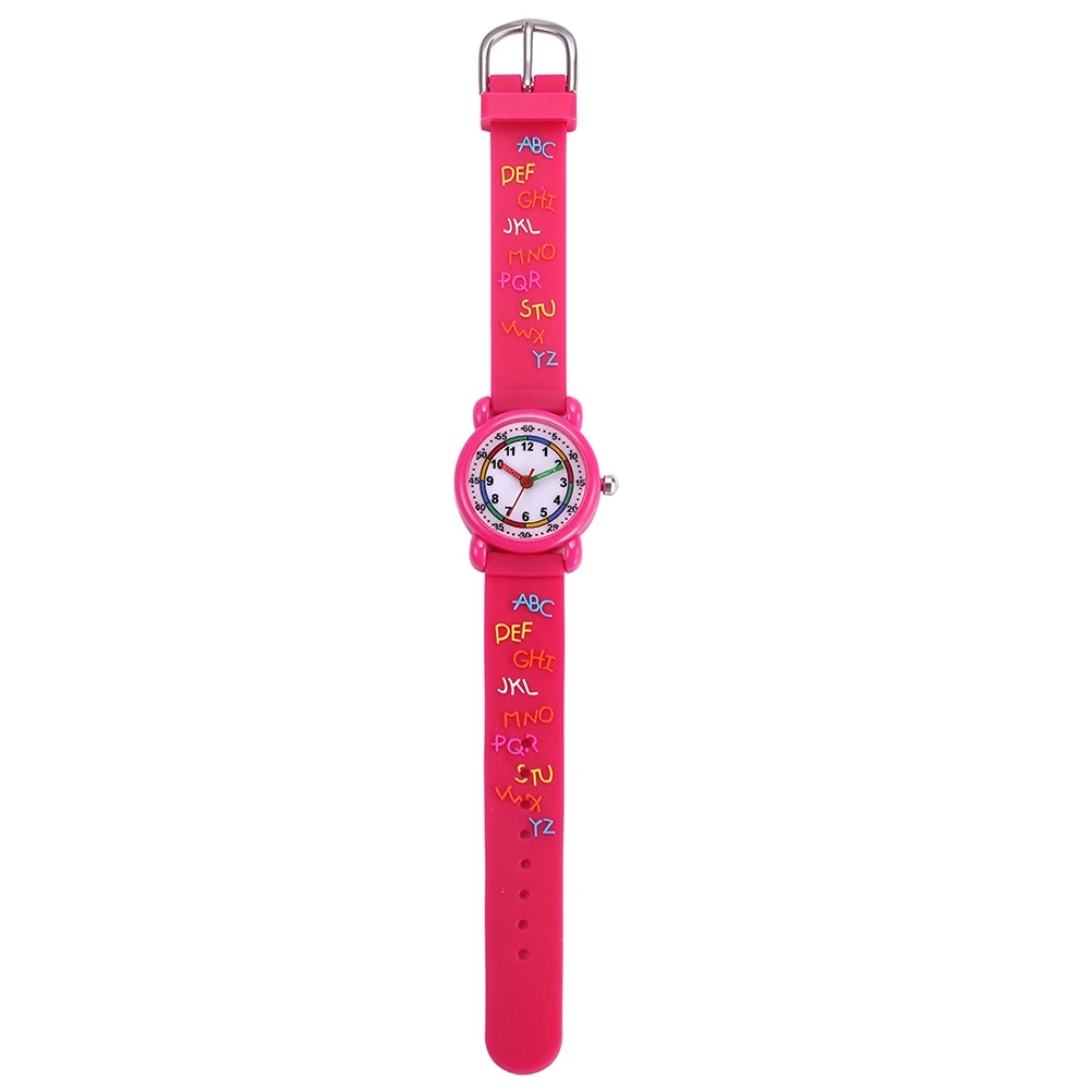 

Lovely Children's Cartoon Watch Kids 3D Quartz Waterproof Wristwatch Durable Safe Design Unique Pattern Matching Any for Kids