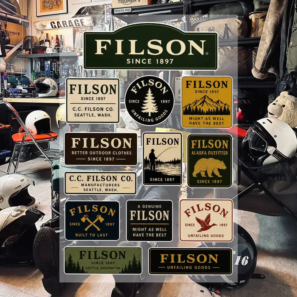 F-ilsO-n Aesthetic Graffiti Waterproof PVC Stickers for Car Motorcycle Skateboard Helmet Notebook