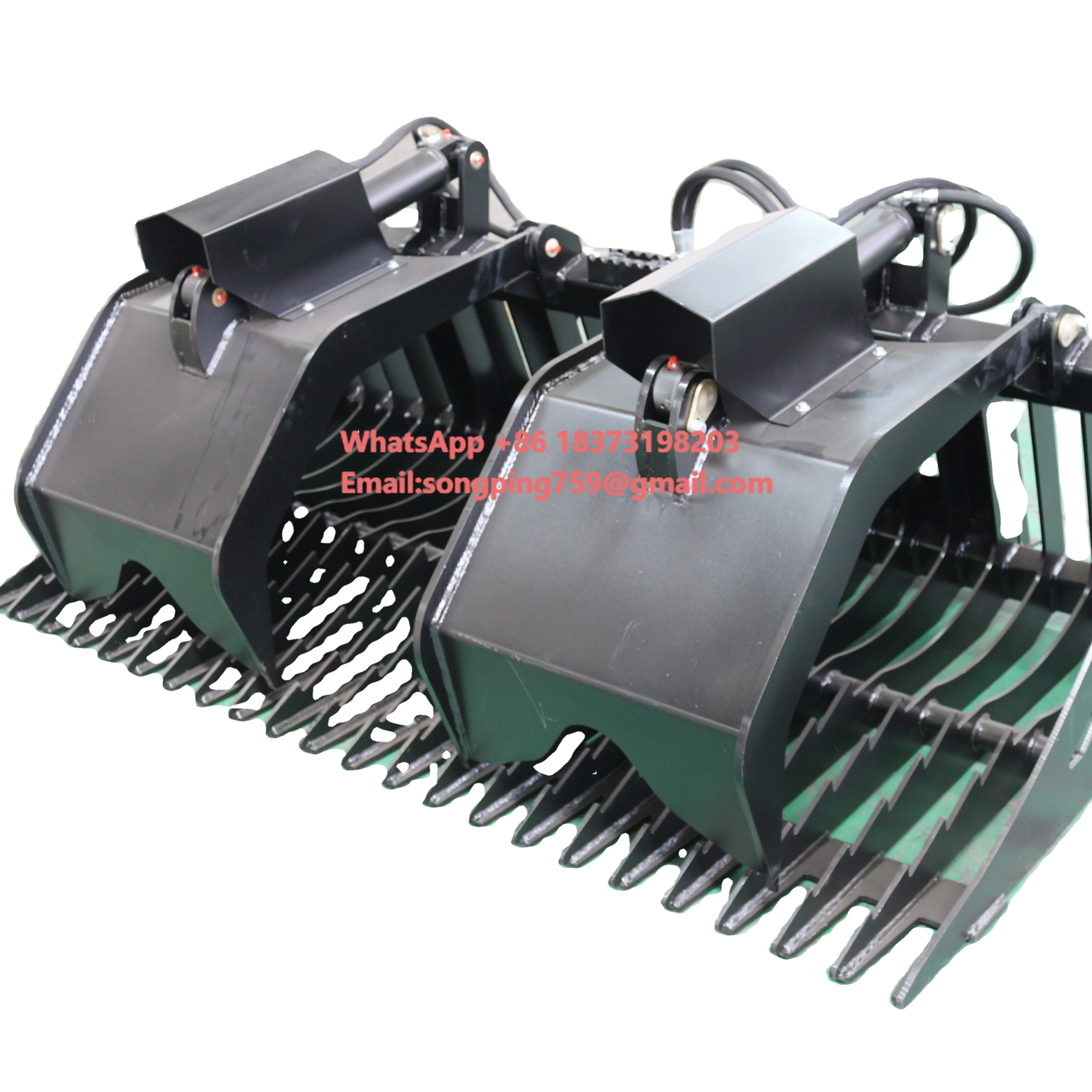 

New Home Use Skid Steer Loader Hydraulic Rake Grapple Bucket Core Components-Pump Motor Construction Machinery Attachments