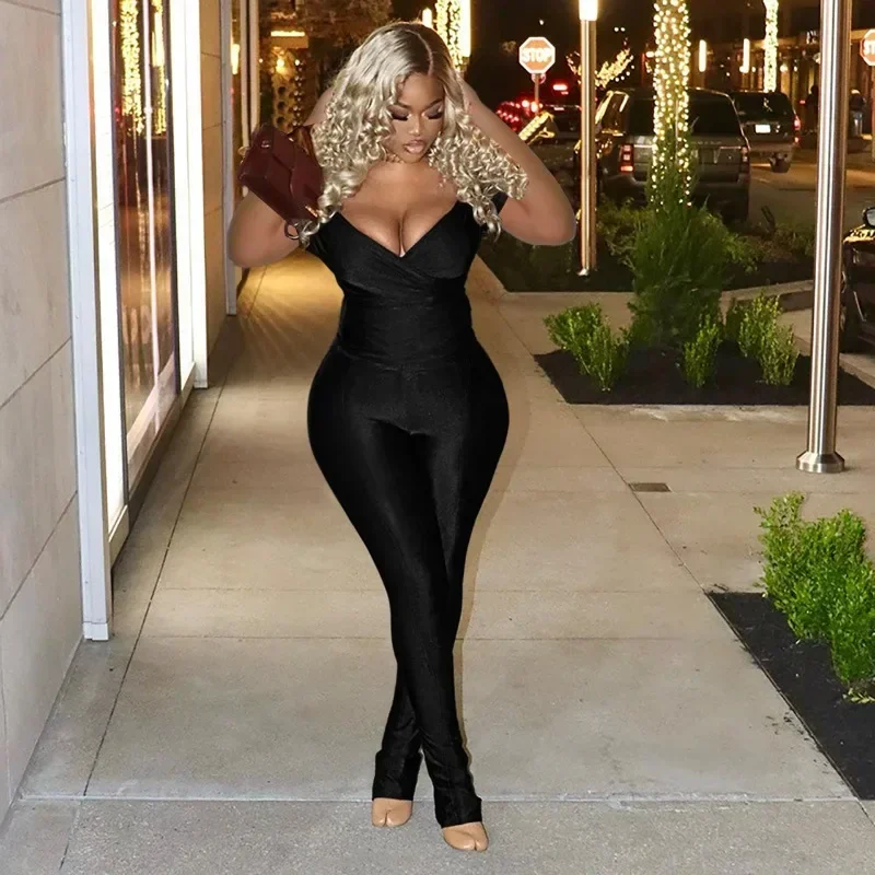 GUWU الصلبة أنيقة 2 قطعة مجموعات النساء الزي مثير كلوبوير عيد ميلاد قبالة الكتف الخامس الرقبة Ruched بلوزات وسراويل مطابقة مجموعات #3