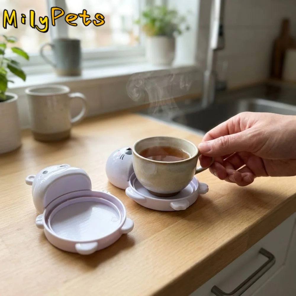 Cute Non-Slip Tea Cup Insulation Mat Novelty Heat Resistant Anti-scald Coasters Anti-fouling Plastic Cup Holder Office Use
