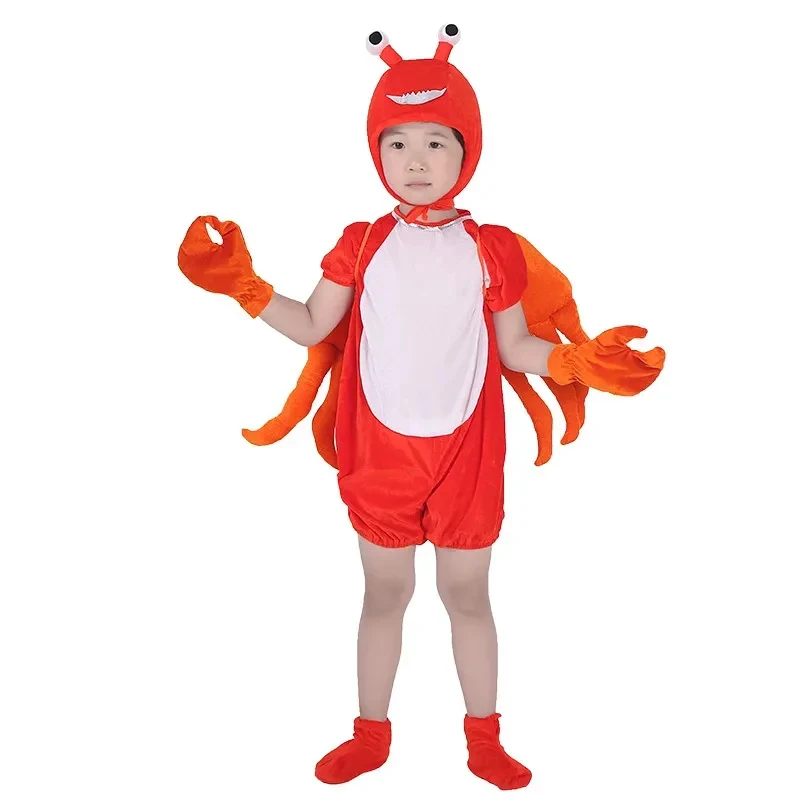 ♥ Disfraz de Animal para Niños y Adultos de Halloween, Cangrejo, Delfín, Camarón, Pingüino, Ropa de Cosplay para Actuaciones en Escenario, Nuevo 2026