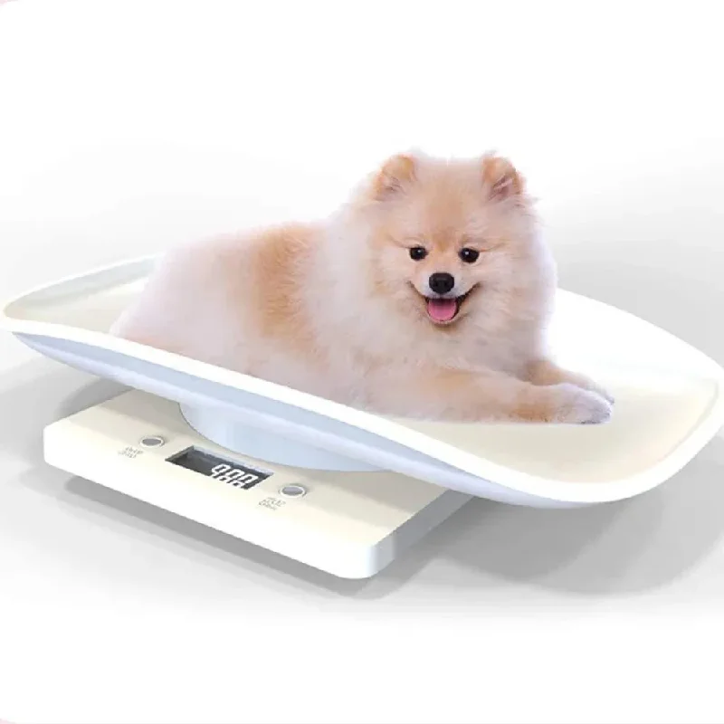 

Pet Dog/Cat Electronic Scale LCD Display Pet Hospital/Kitchen Balance 29*18cm Removable Tray Scales Max Weighing 10KG
