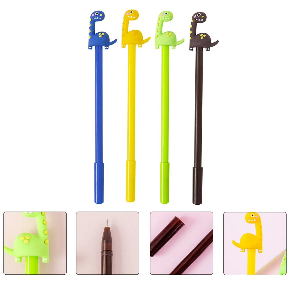 

16 Pcs Fountain Ink Pen Gel Dinosaur Design for Student Students Stationary Office Spotted Writing