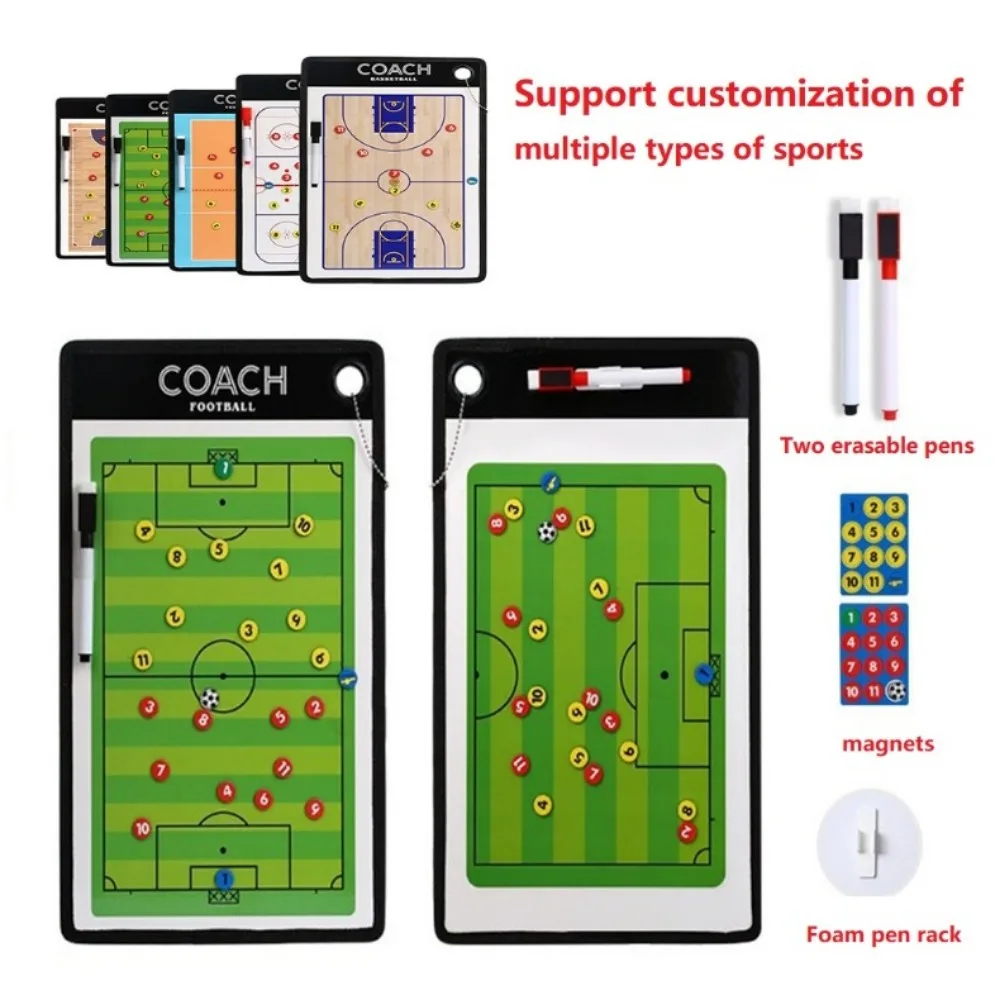 Soccer Tactical Board Magnetic Football Coaching Clipboard for Training Match Coach Ball Strategy Boards