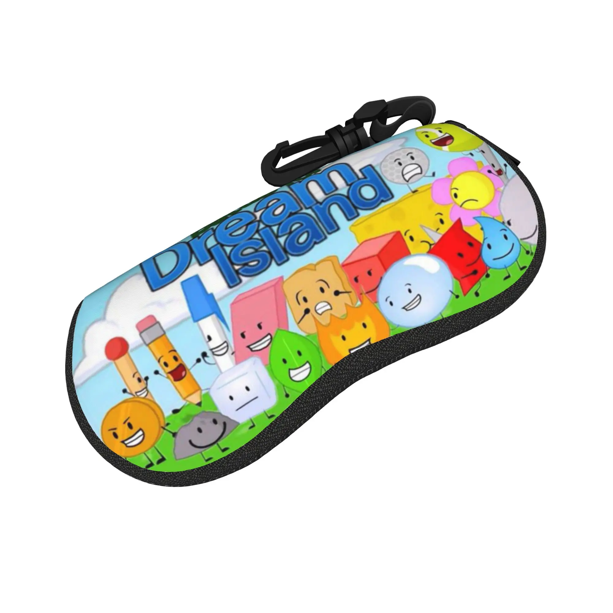 BFDI Battle for Dream Island Accessories Glasses Case for Women Waterproof Zipper Glasses Storage Box Charming Eye Contacts Case